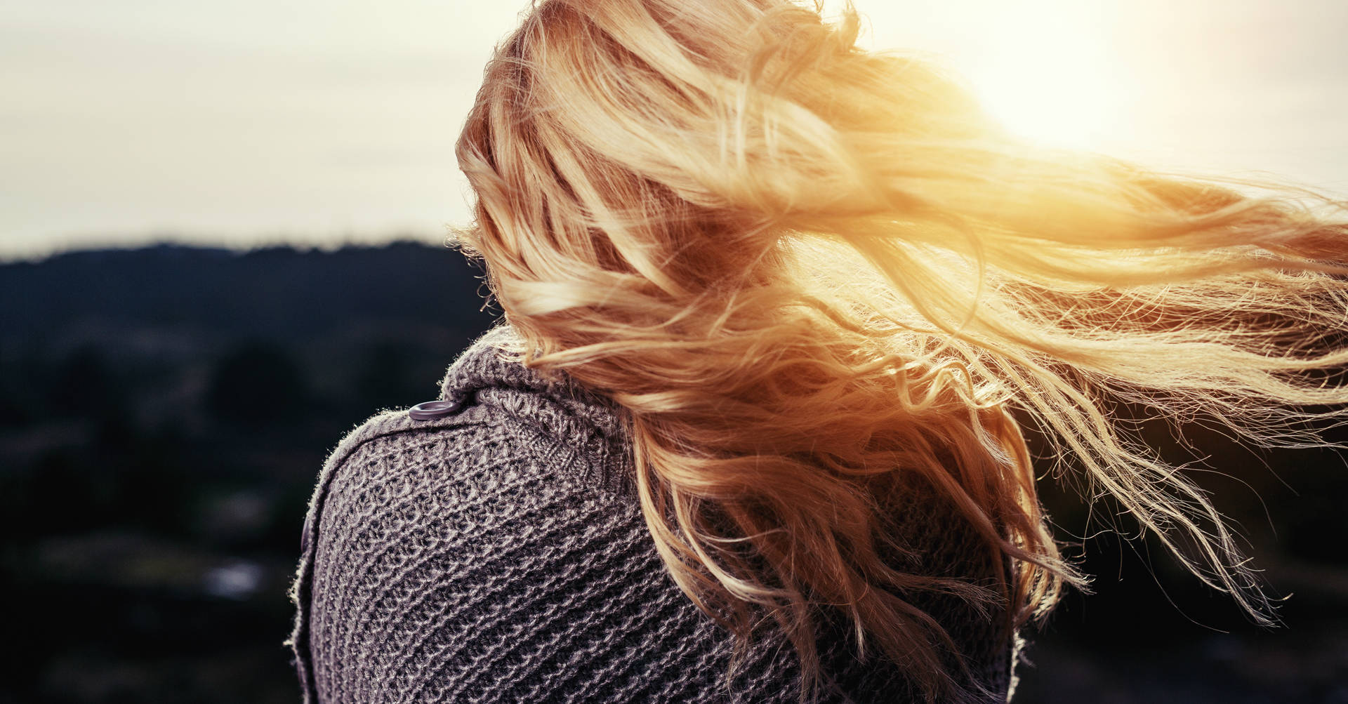 woman running sunset