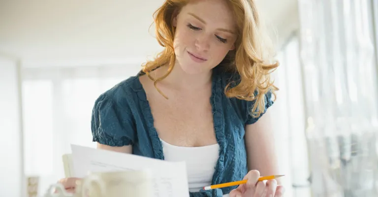 woman working