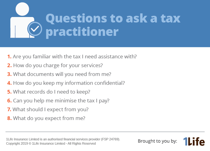 questions to ask a tax practitioner