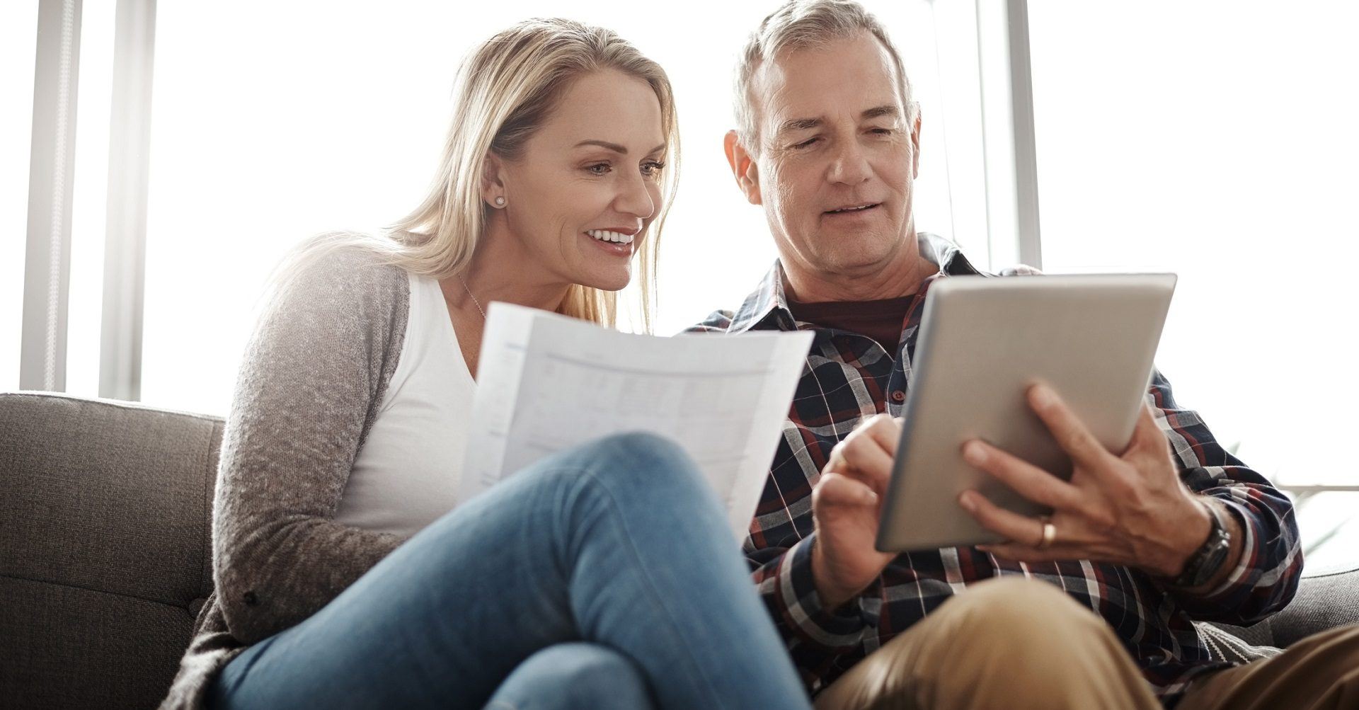 Couple on tablet