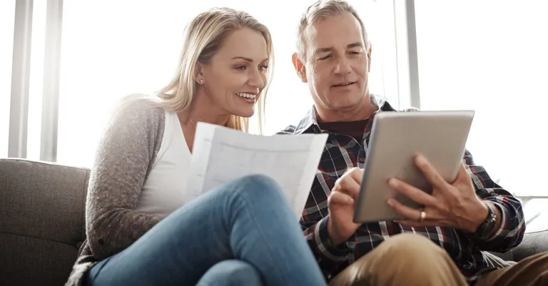 Couple on tablet