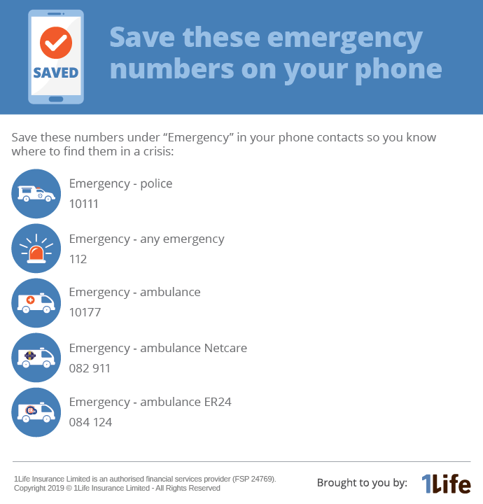 emergency numbers