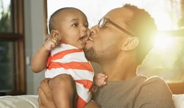 Man with son