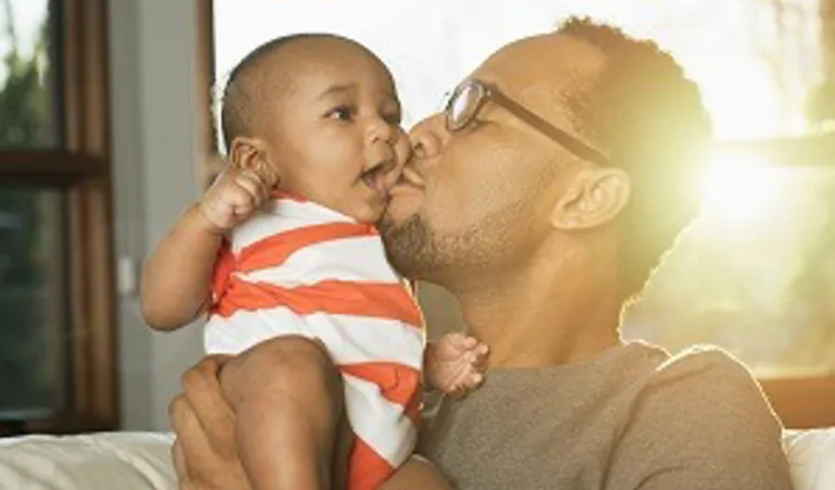 Man with son