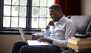 man on laptop