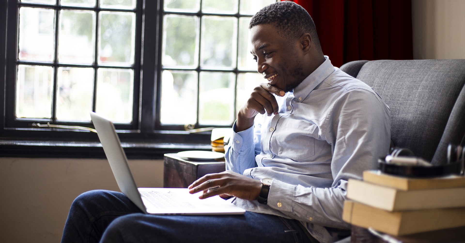 man on laptop