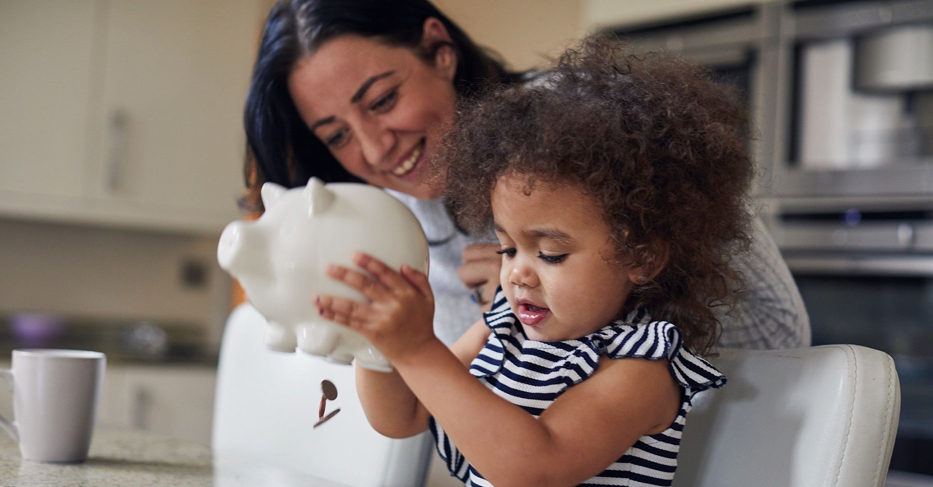 Parents teaching kids about money