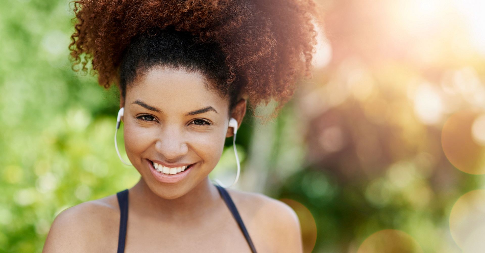 Young woman exercising