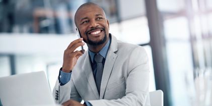 man using mobile phone