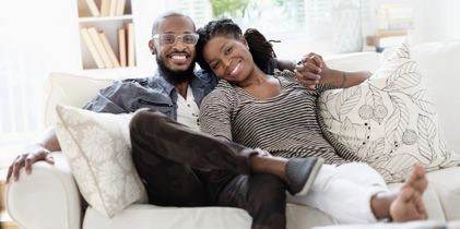 couple on a couch