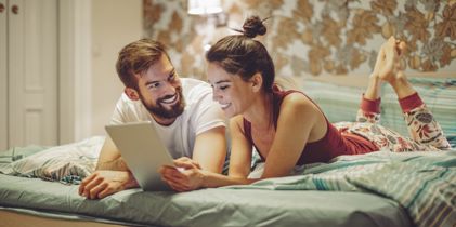 couple on bed