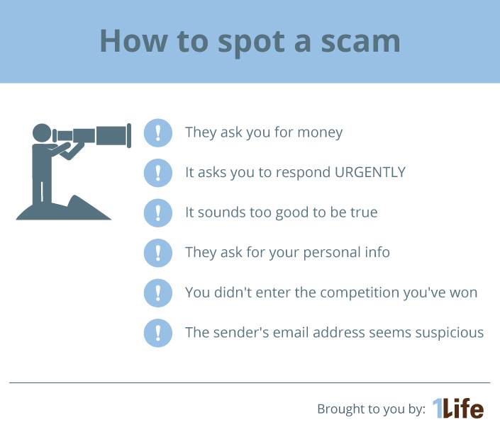 How to spot a scam
