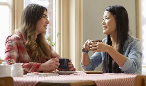 friends having coffee