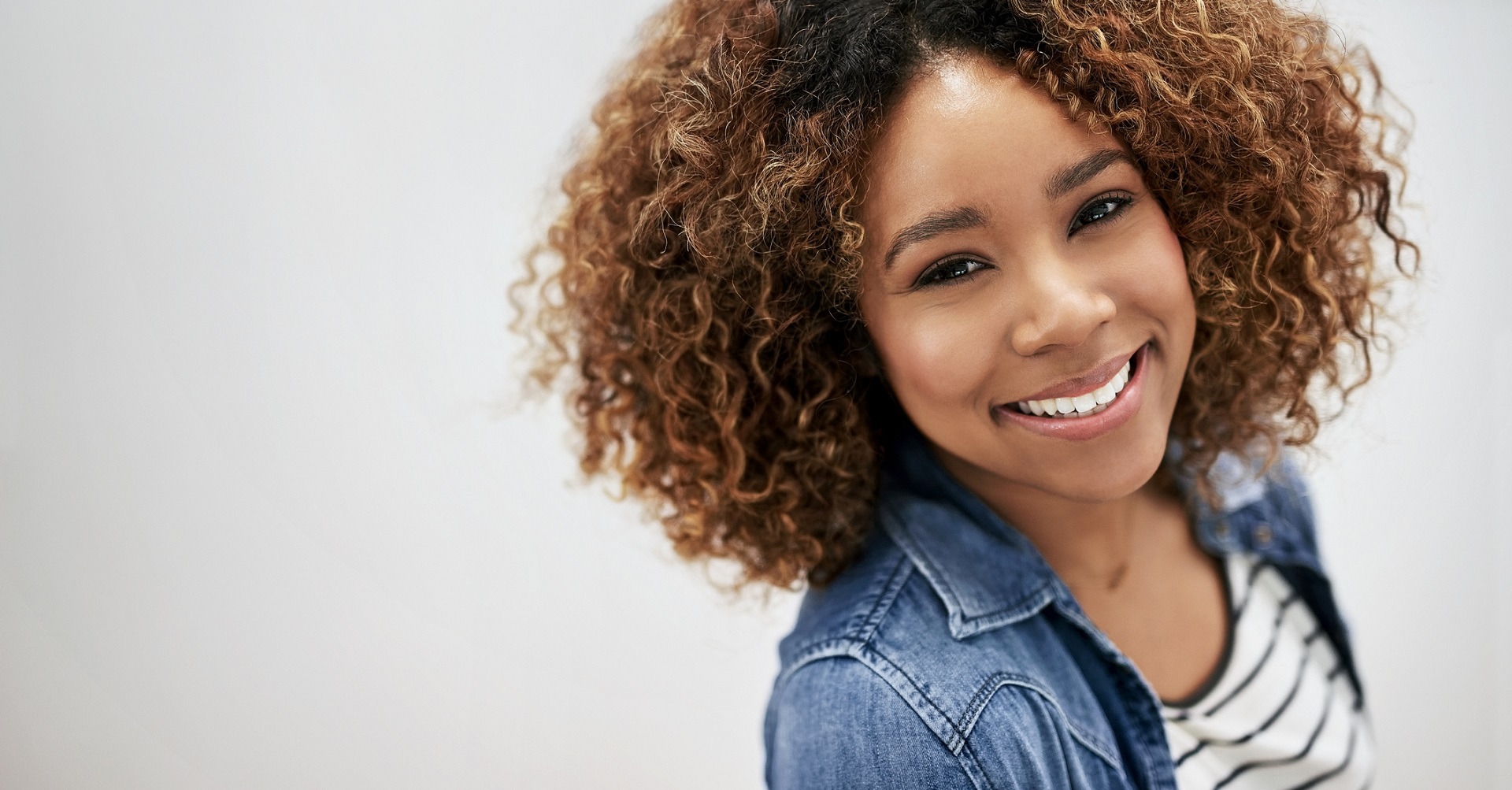 woman smiling