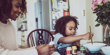 mother and child painting