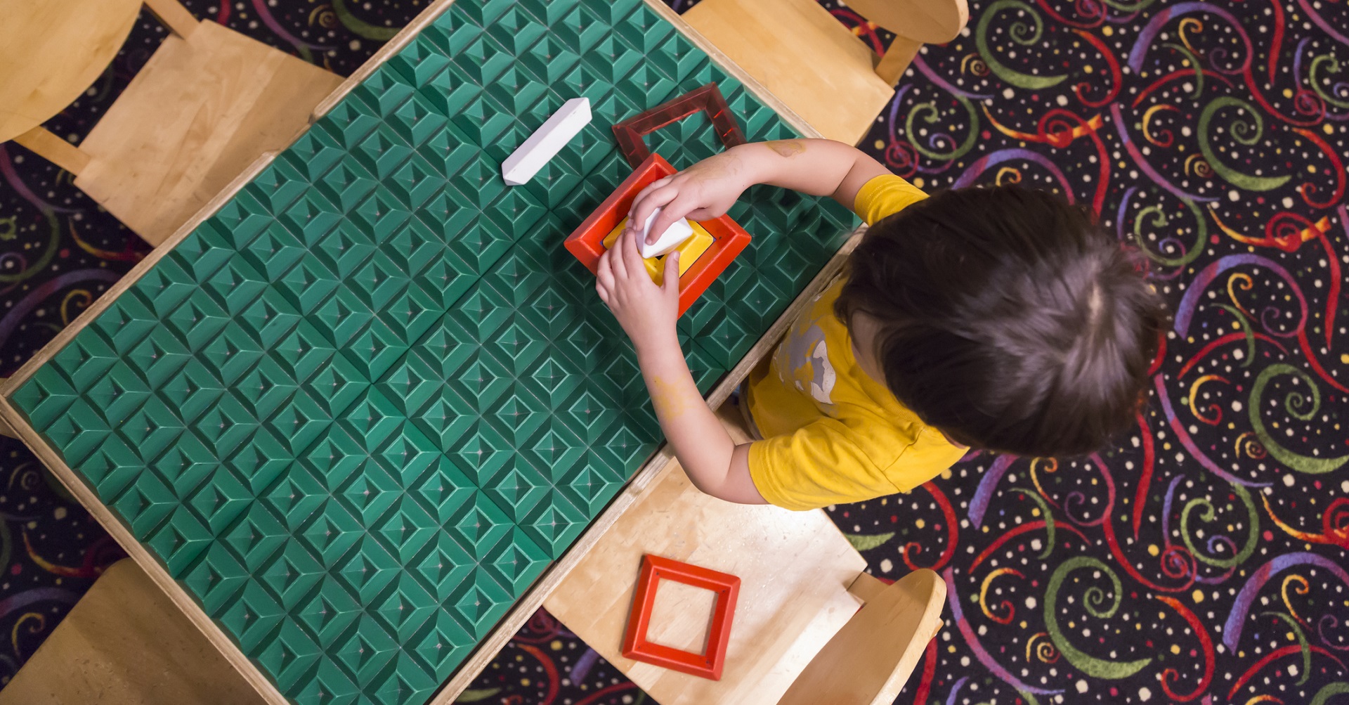 Child playing alone