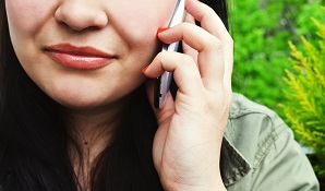 woman on cellphone