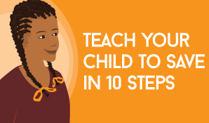 teach child to save infographic