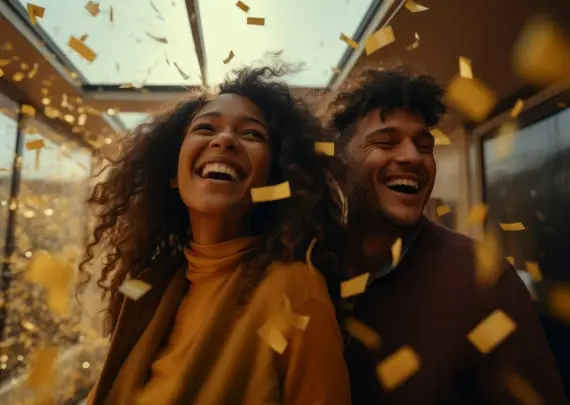 2 happy people